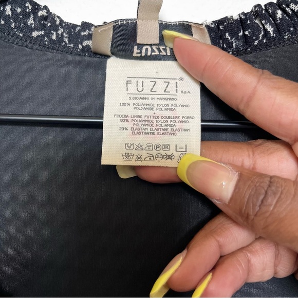 Jean Paul Gaultier FUZZI Women Whymsigoth‎ Maxi Dress Small Gray Metallic Witchy - Picture 4 of 9